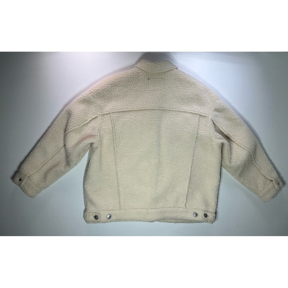 American Eagle Outfitters‎ Lined Faux Sherpa Trucker Jacket Size Large - Picture 6 of 12